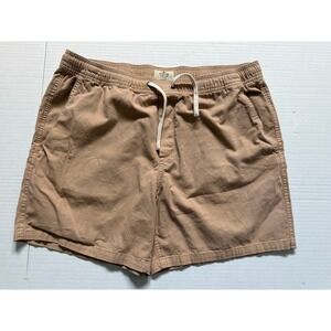 Marine Layer Saturday Beach Shorts 6" Gray Drawstring Casual Medium Summer